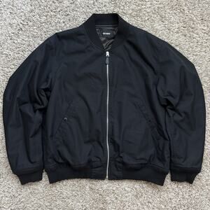 Buck Mason Storm Stopper Black Bomber Jacket Men’s Size XL Aviator Flight Moto